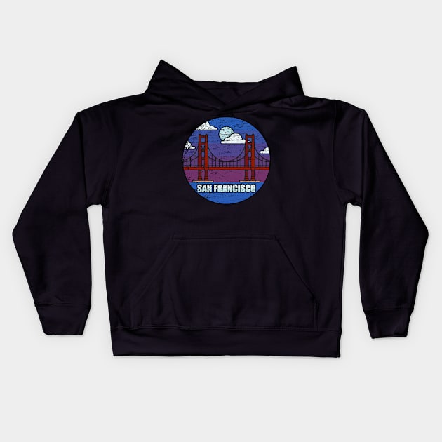 San Francisco USA Kids Hoodie by Mandra